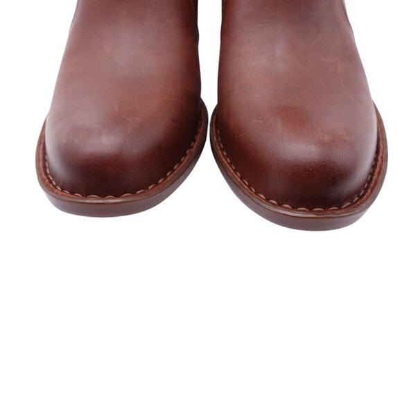 NWT Born Kerri Bootie Sz 6.5 Rust Tobacco Distressed Leather Handcrafted Pull On - Picture 4 of 14